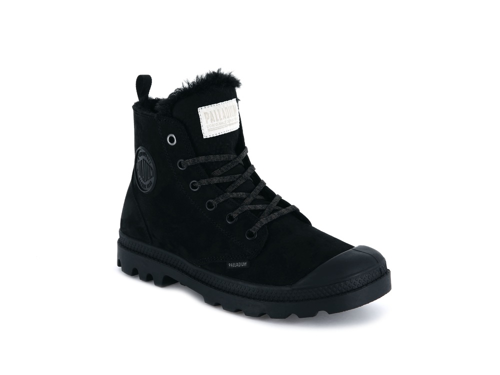 Botas De Invierno Palladium PAMPA HI ZIP WL Mujer Negras | Costa Rica-86913